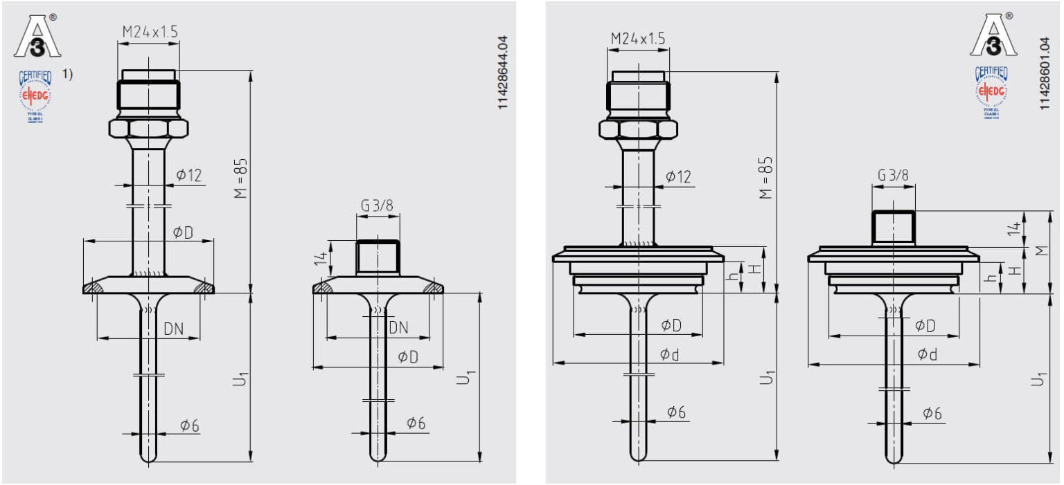 ترموول رزوه ای ویکا WIKA مدل TW22 پیشرو صنعت آزما