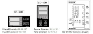 ابعاد و مشخصات کنترلر رطوبت و دما ساموان Samwon مدل SD-94M RRRN - پیشرو صنعت آزما